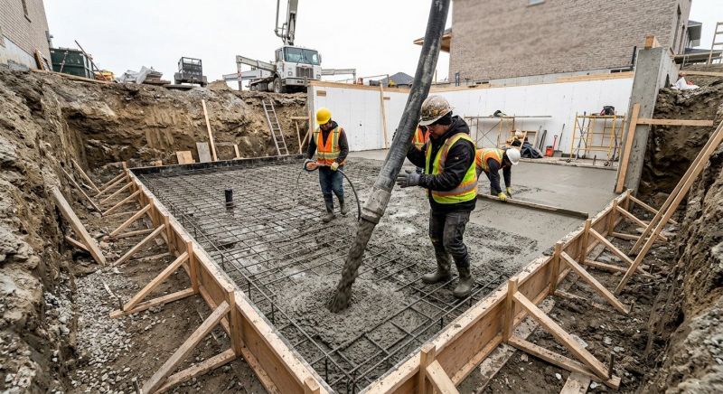Basement Concrete Installation in Newbury, MA