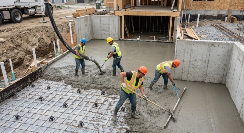 Basement Concrete Installation in Plaistow, NH