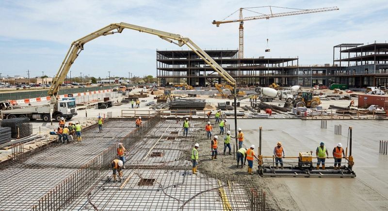 Commercial Slab Construction in Amesbury, MA