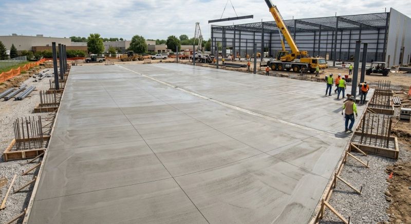 Commercial Slab Construction in Middleton, MA