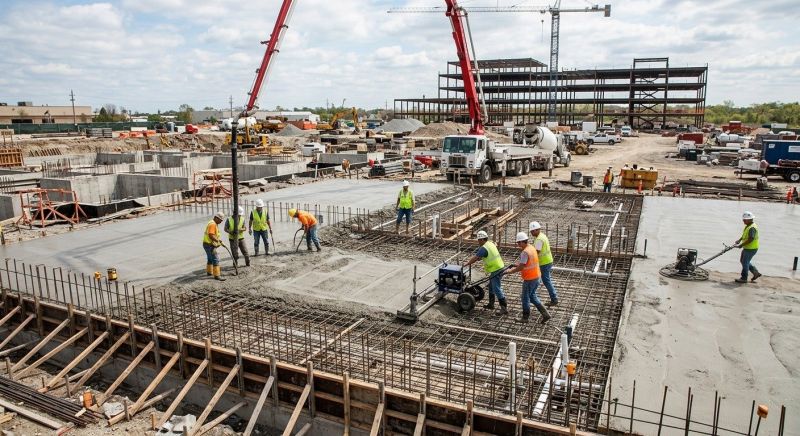 Commercial Slab Installation in Georgetown, MA