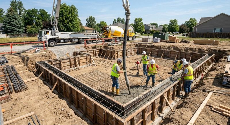 Concrete Foundation Installation in Newburyport, MA