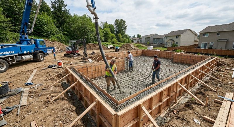 Concrete Foundation Installation in North Hampton, NH