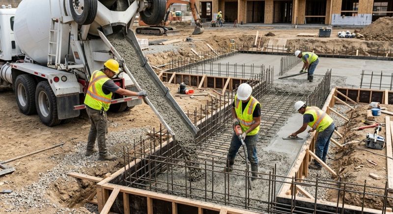 Concrete Foundation Pouring in Newburyport, MA