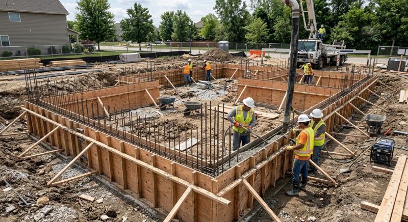 Foundation Construction in Middleton, MA