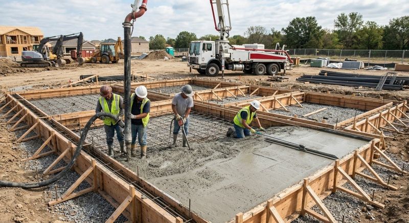 Foundation Wall Pouring in Exeter, NH