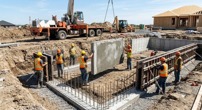 Foundation Wall Pouring in Lawrence, MA