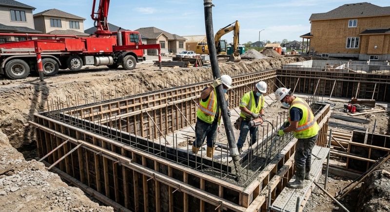Foundation Wall Pouring in North Hampton, NH